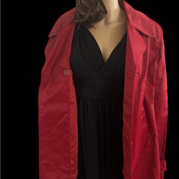 Gap PeaCoat Trench Double Breasted Red Jacket Women’s XL - Picture 6 of 8